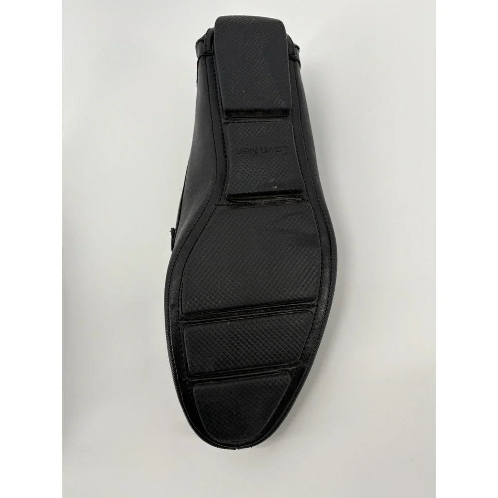 Calvin Klein Shoes Mens Size 10.5 Leather Slip On Loafers Dress Magnus‎ Buckle